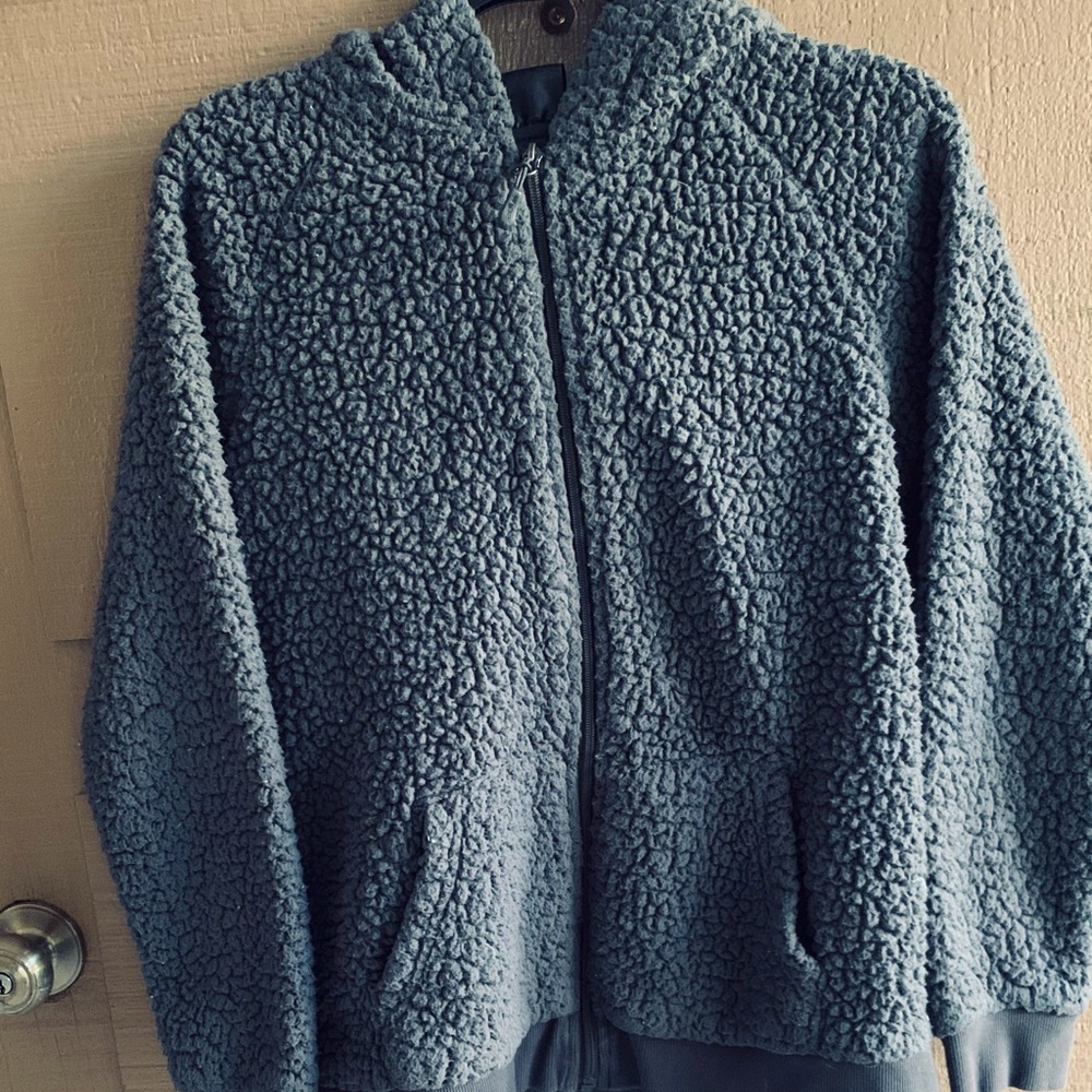 32 degrees Teddy Bear zip up hooded sweater